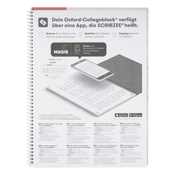 OXFORD Collegeblock DIN A4+ aus Recyclingpapier kariert 80 Blatt