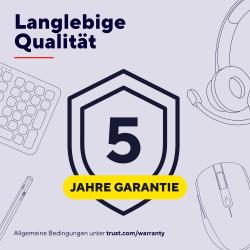 TRUST Tanor 1080p Full HD-Webcam schwarz