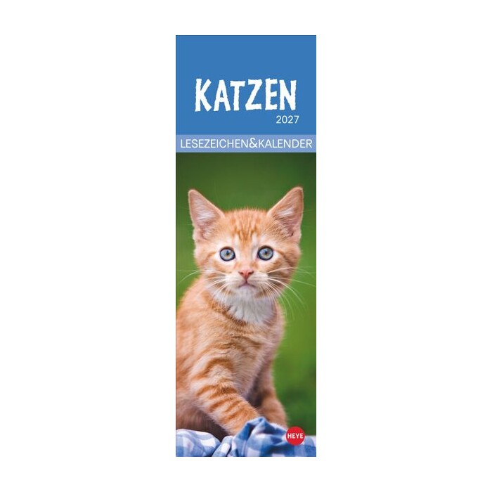 Katzen Lesezeichen & Kalender 2027 | Deutsch | Kalender | Geblockt | 13 S. - Image 8