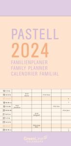 GreenLine - GreenLine Pastell 2024 - Wandkalender - Familien-Kalender -  Familienplaner - 22x45 » Buch