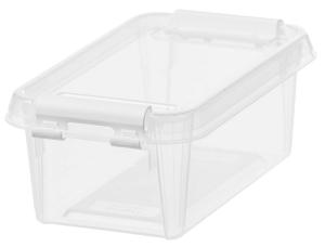 SMARTSTORE Aufbewahrungsbox Home mit Liter Deckel LIBRO transparent 0,3 