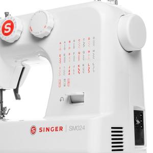 SINGER Nähmaschine SM024-RD weiß