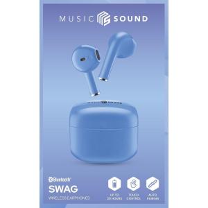 Music Sound Pod Headset SWAG True Wireless blau