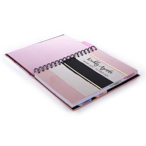 Colourbook Agenda Giornaliera a Spirale 2024 12 Mesi A6 Tendence Rosa