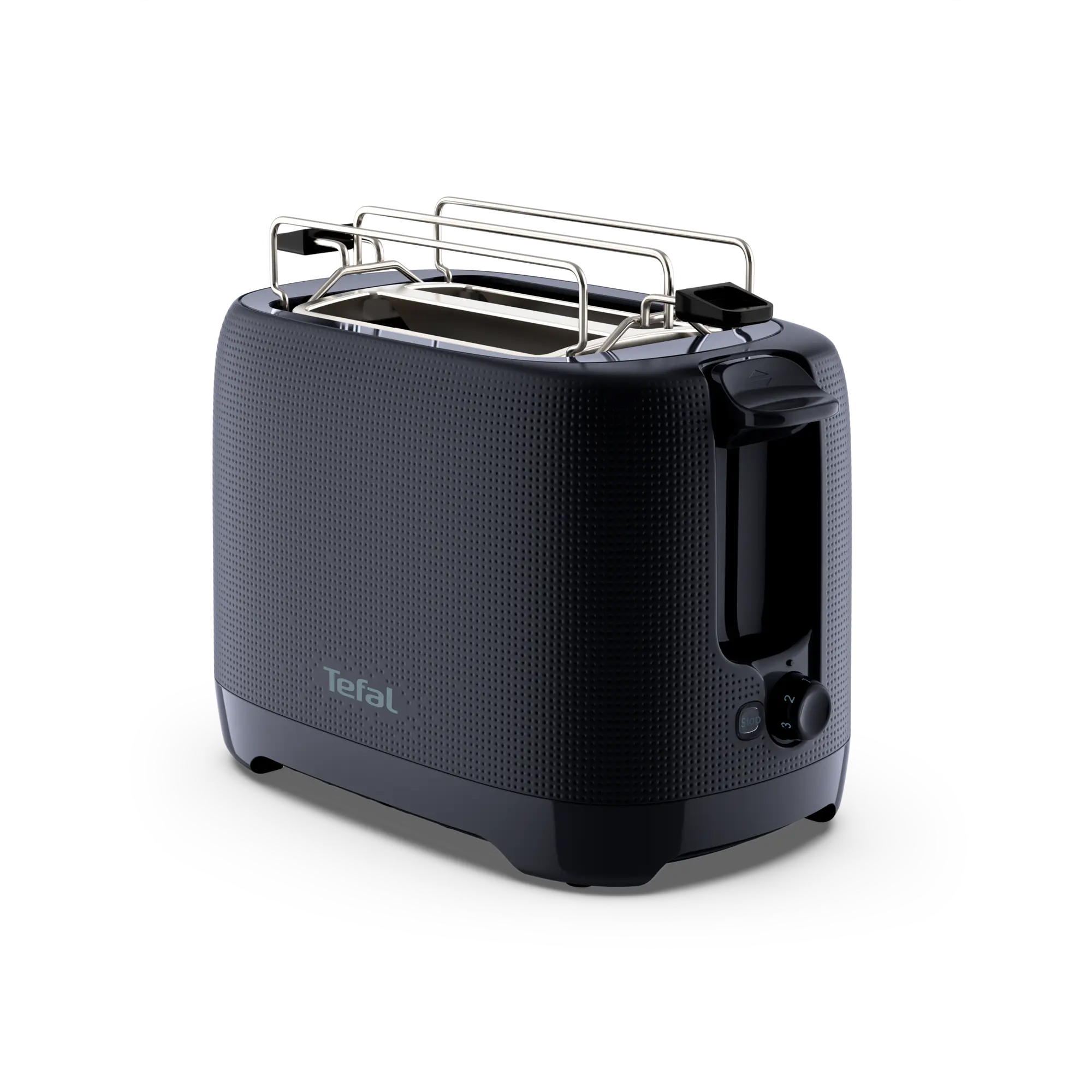 TEFAL Doppelschlitz-Toaster mit Brötchenaufsatz schwarz