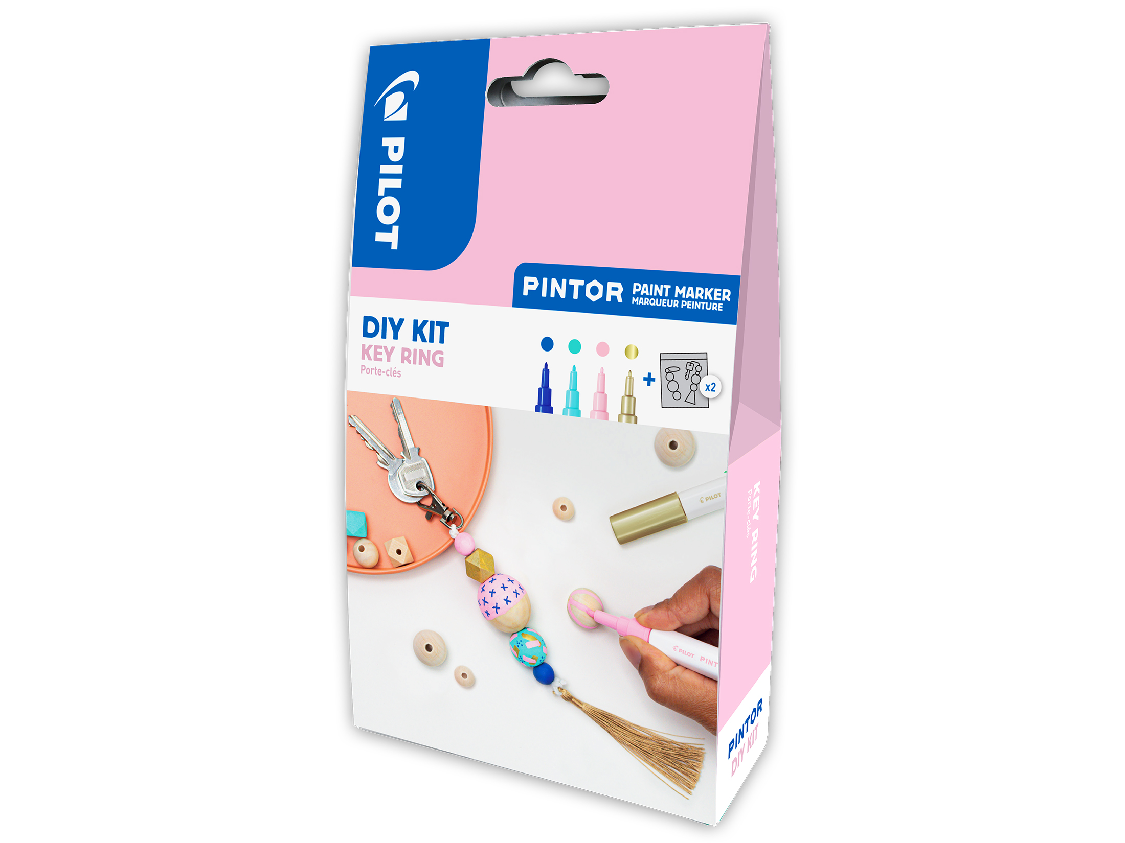 PILOT DIY-Set Schlüsselanhänger Pintor inkl. 4 Marker