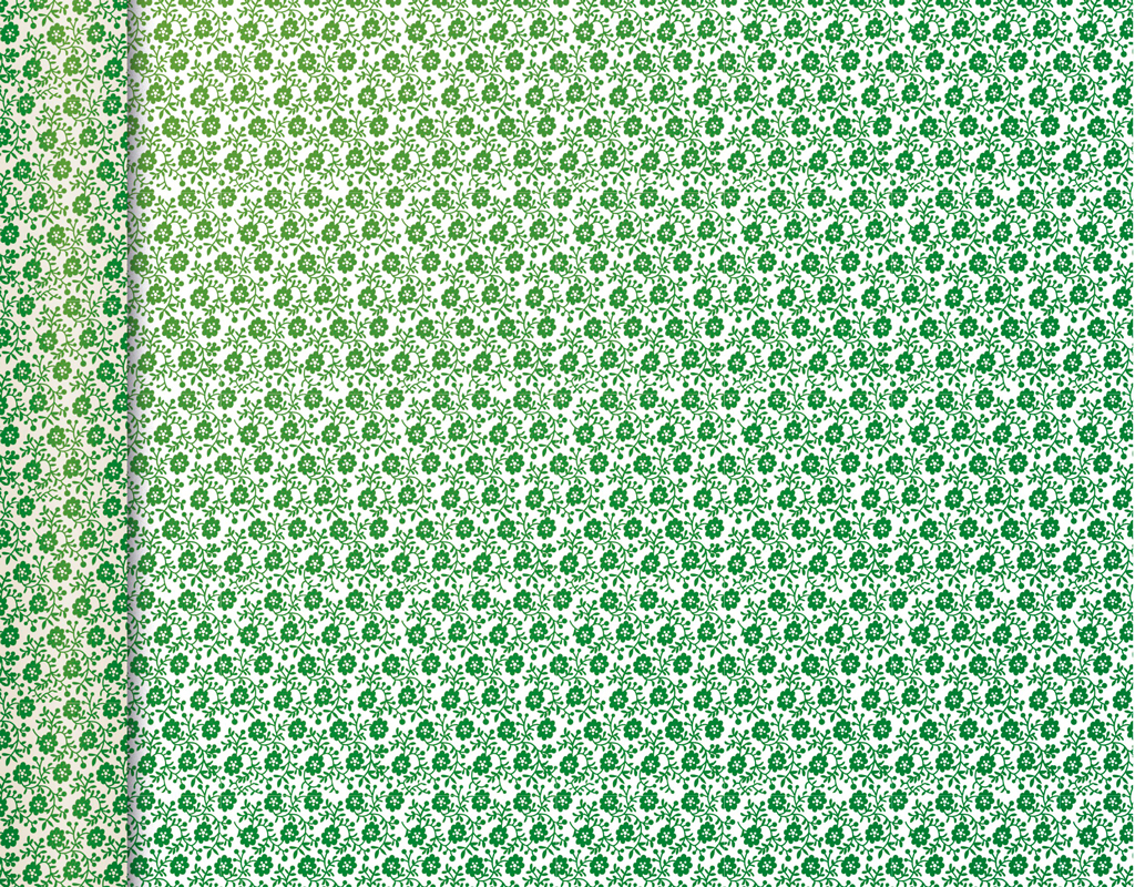 Geschenkpapier Grüne Blumen 5 x 0,35 m 80 g Tiny Rolls