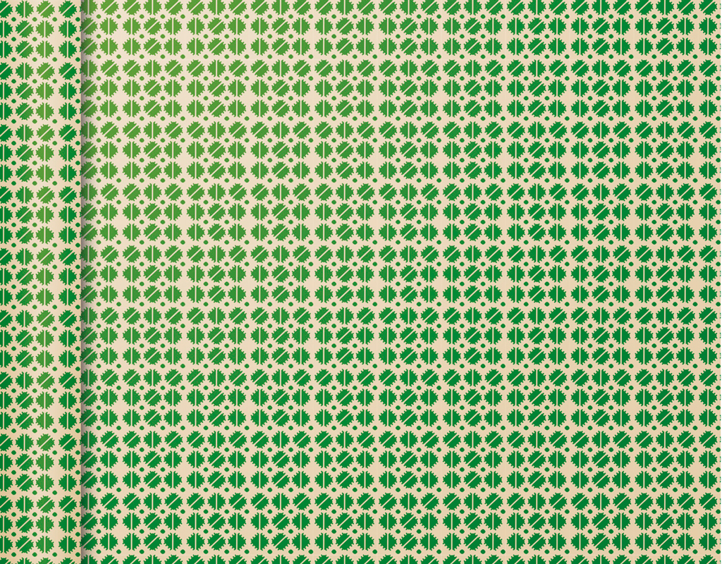 Geschenkpapier Grüne Quadrate 5 x 0,35 m 80g Tiny Rolls