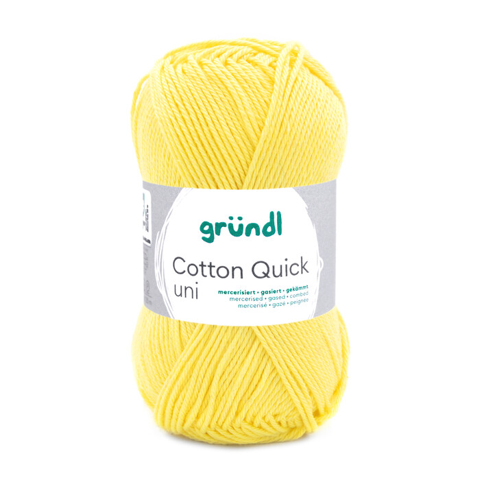 GRÜNDL Strickgarn Cotton Quick 50g gelb