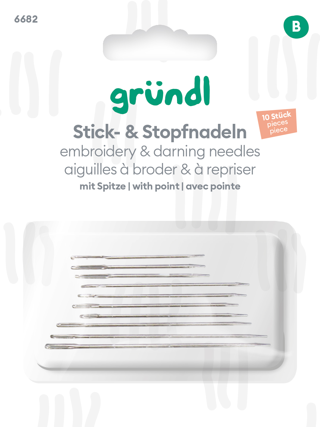 GRÜNDL Stick-/Stopfnadeln 12 Stück
