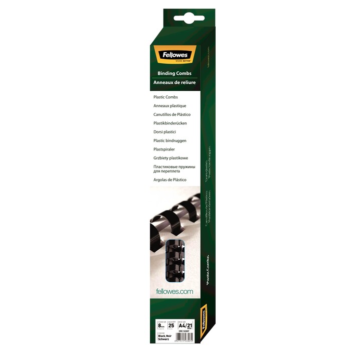 Fellowes Schwarz Bindegerät Zubehör, Binderücken 8Mm, 21 Ringe - Image 4
