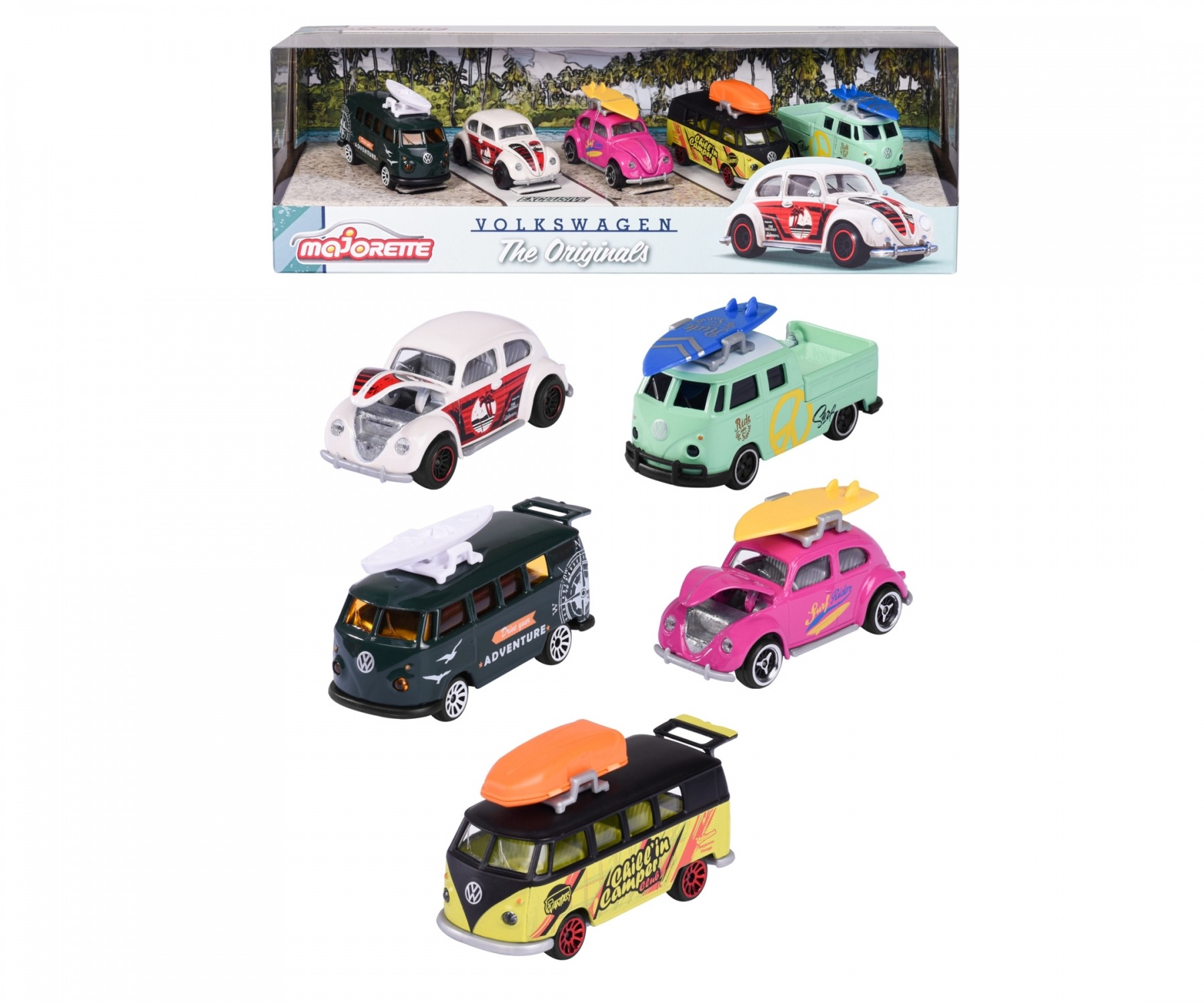 MAJORETTE VW The Originals 5er Geschenk-Set