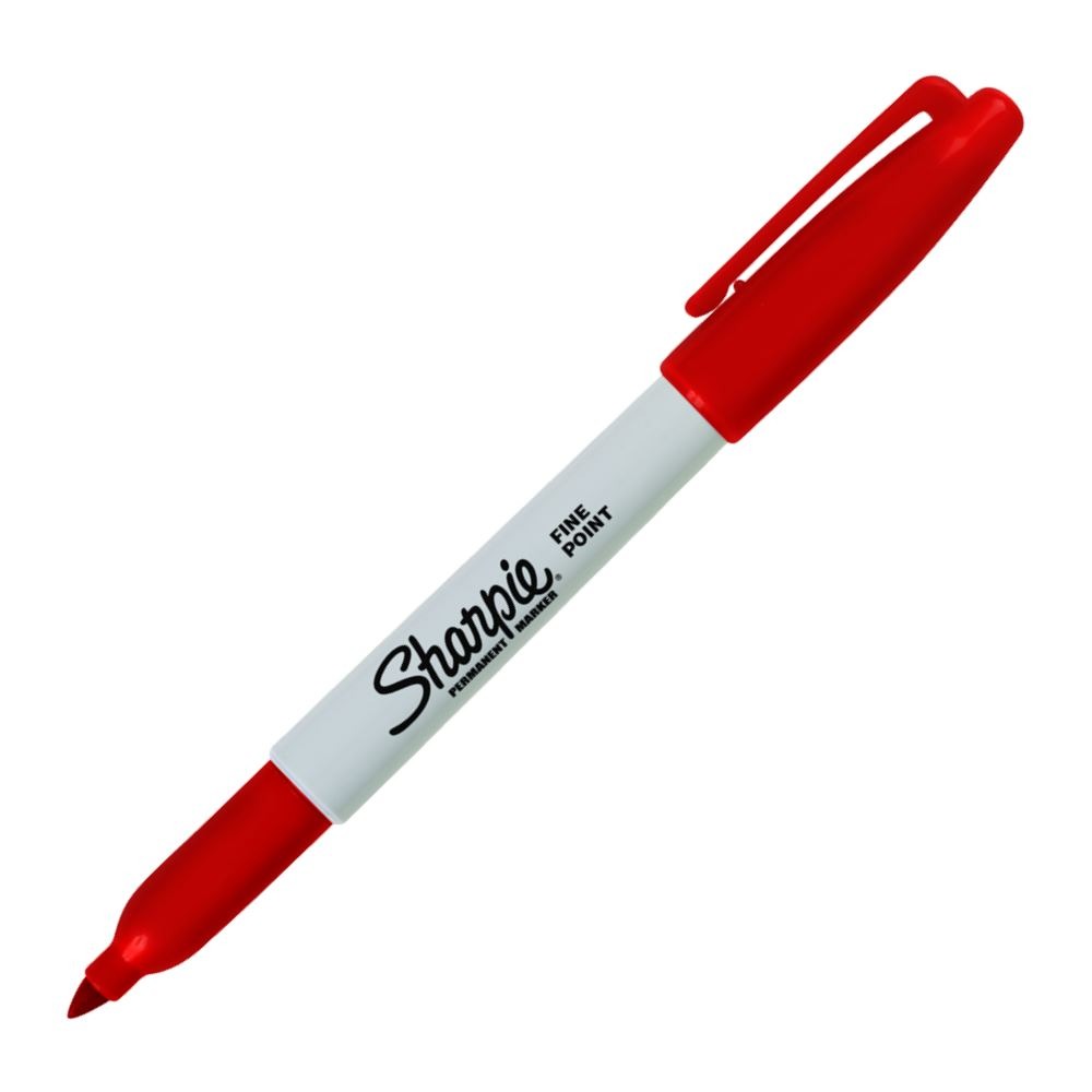 SHARPIE Permanentmarker fein rot