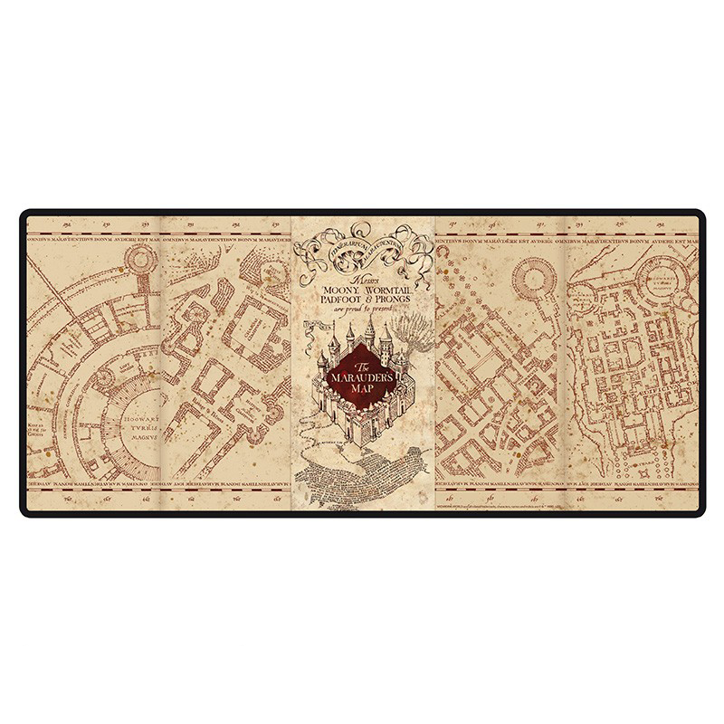 XXL Gaming Mauspad Harry Potter Marauder's Map 90 x 40 cm beige