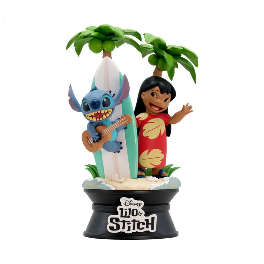 DISNEY Figur Lilo & Stitch auf Surfboard bunt