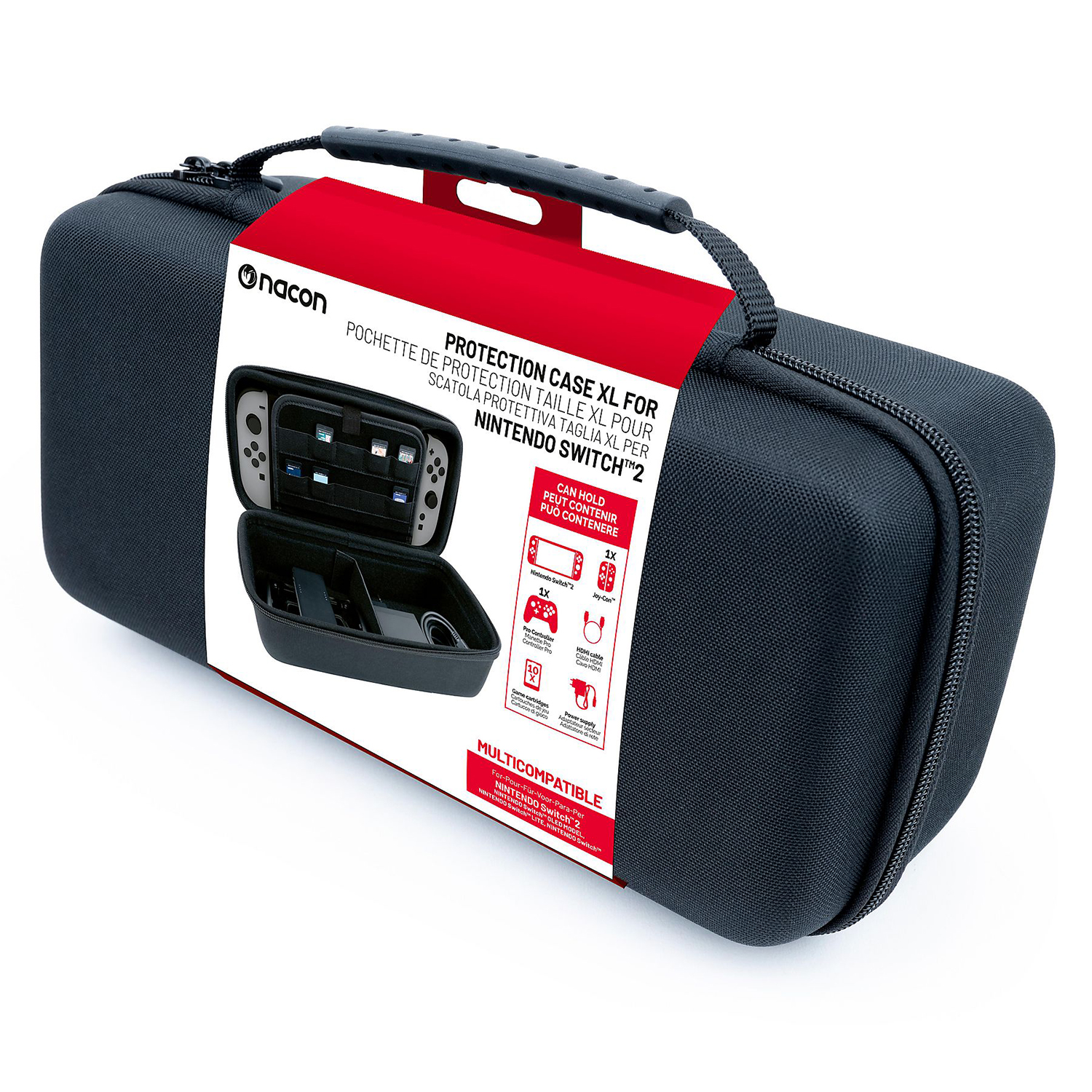 NACON Hartschalentasche XL für Nintendo Switch™2 schwarz