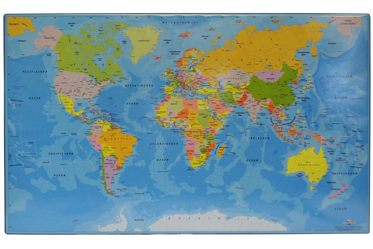 Schreibunterlage - Weltkarte 