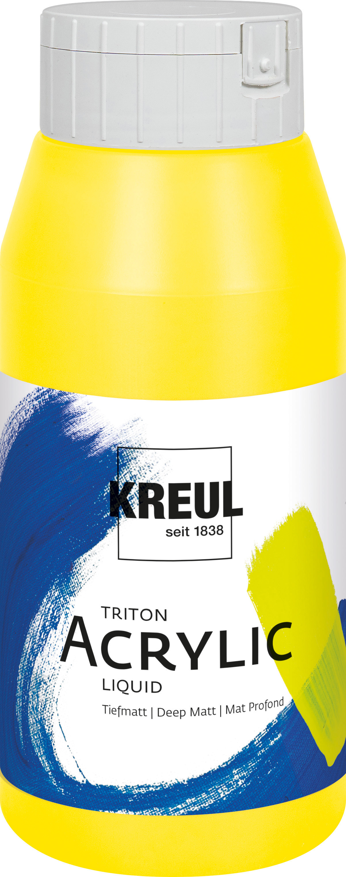 KREUL Triton Acrylfarbe 750 ml echtgelb hell