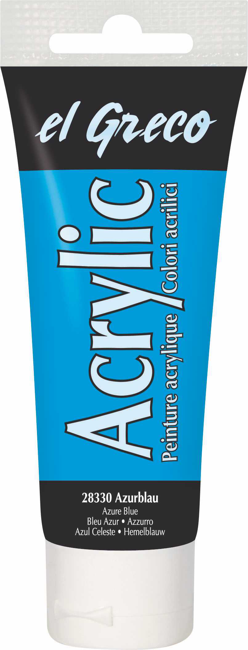 EL GRECO Acrylfarbe 75 ml azurblau