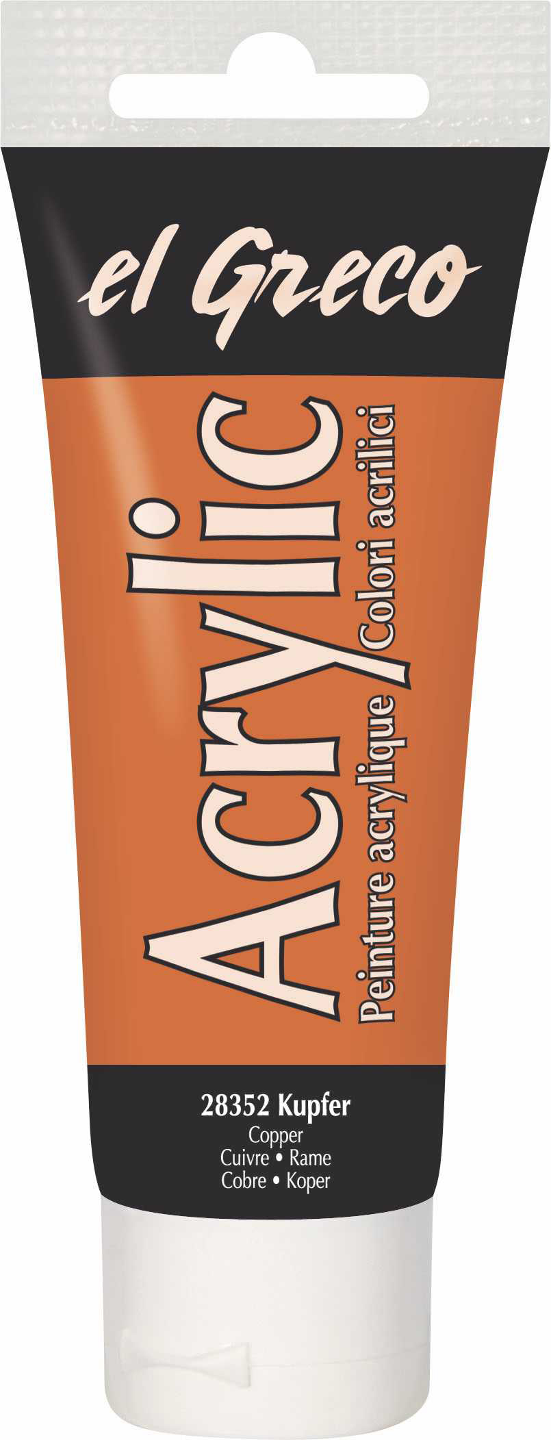 EL GRECO Acrylfarbe 75 ml kupfer