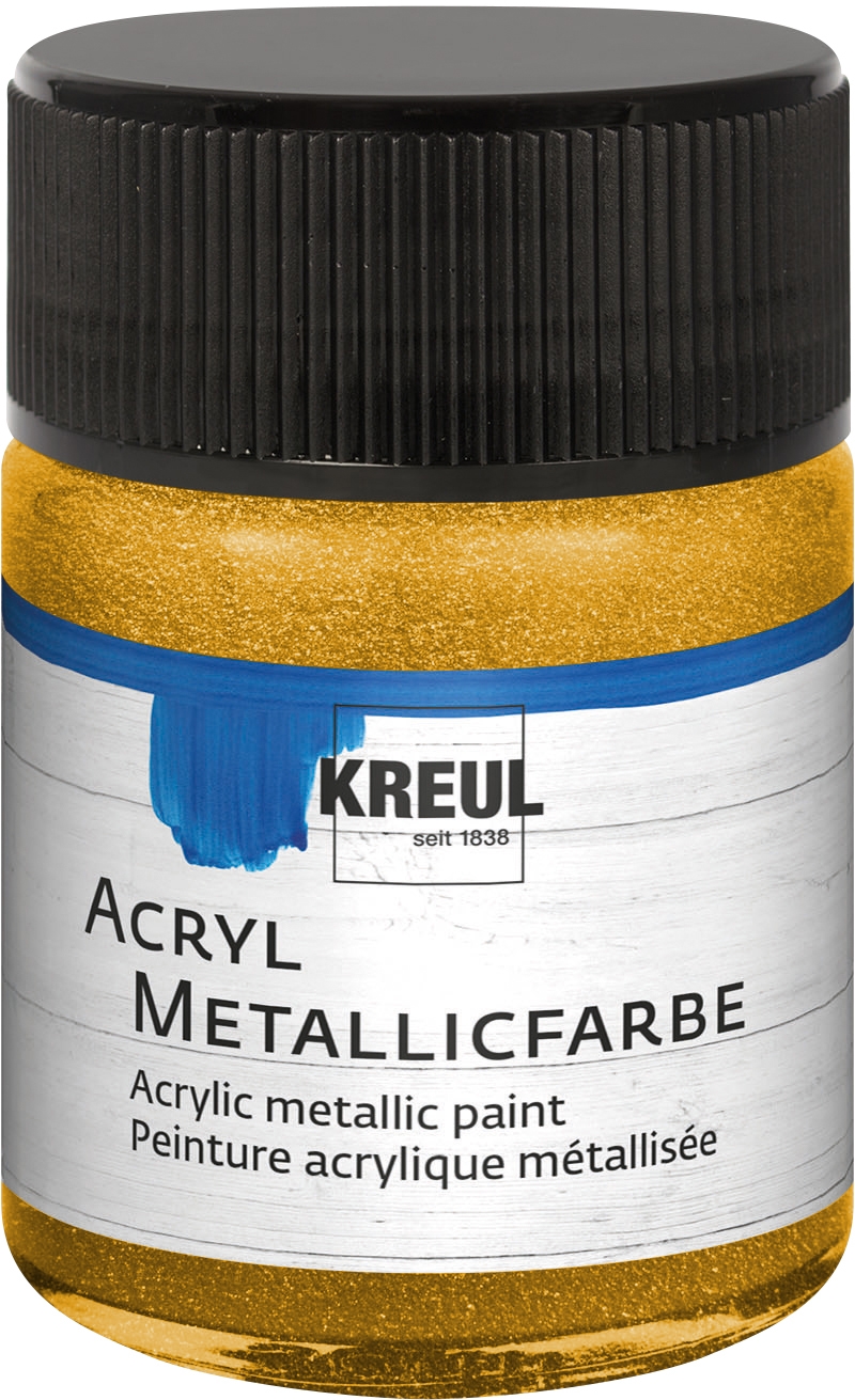 KREUL Acryl Metallicfarbe gold 50 ml