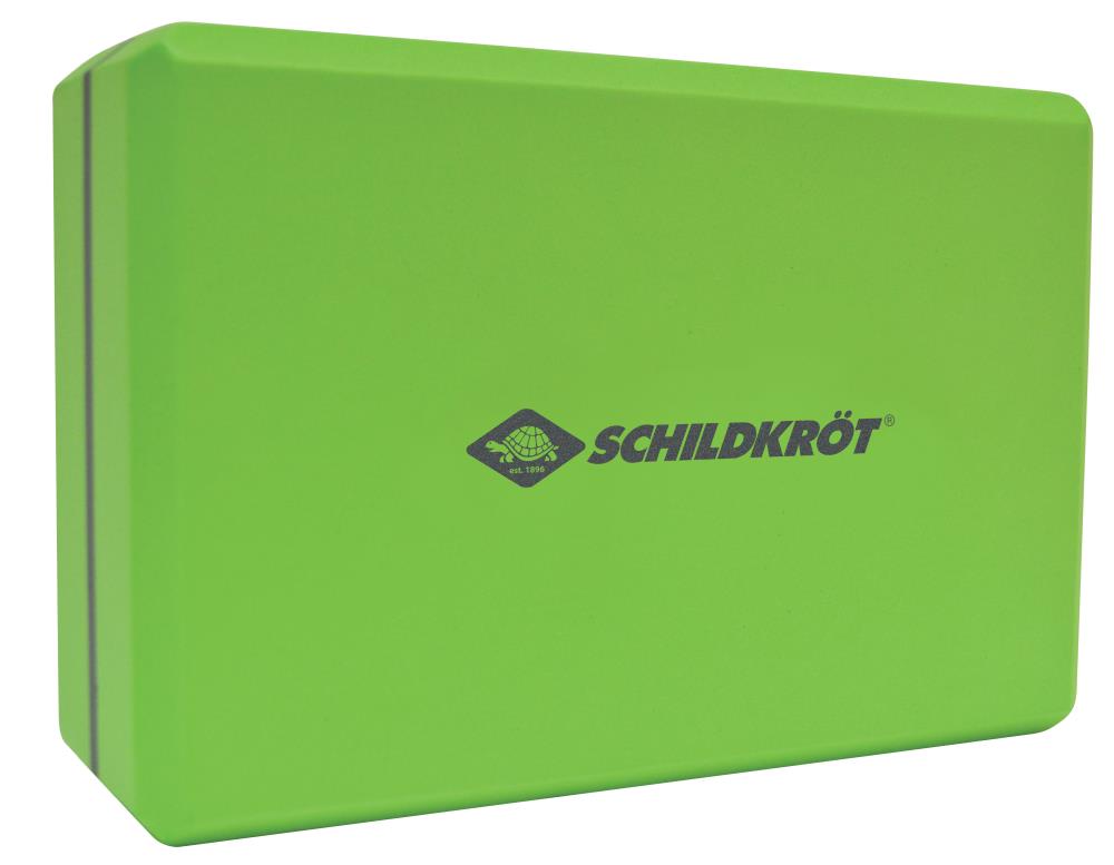 Grüne Box mit dem Logo von Schildkröt. Die Oberfläche ist glatt und glänzend.