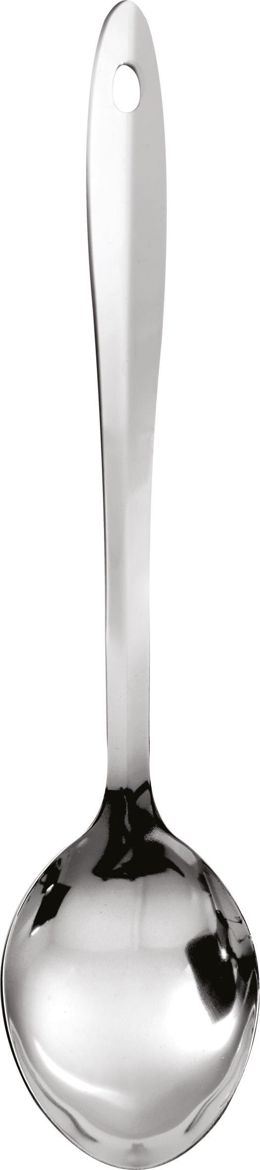 Servierlöffel aus Edelstahl silber