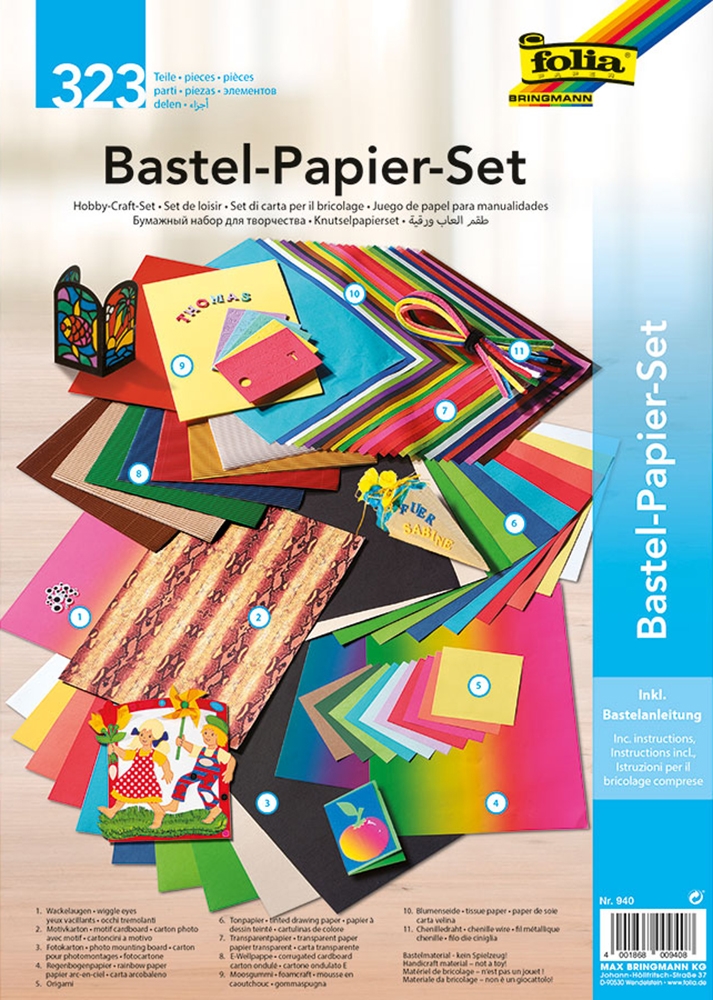 FOLIA Bastelpapier-Set 323 Teile