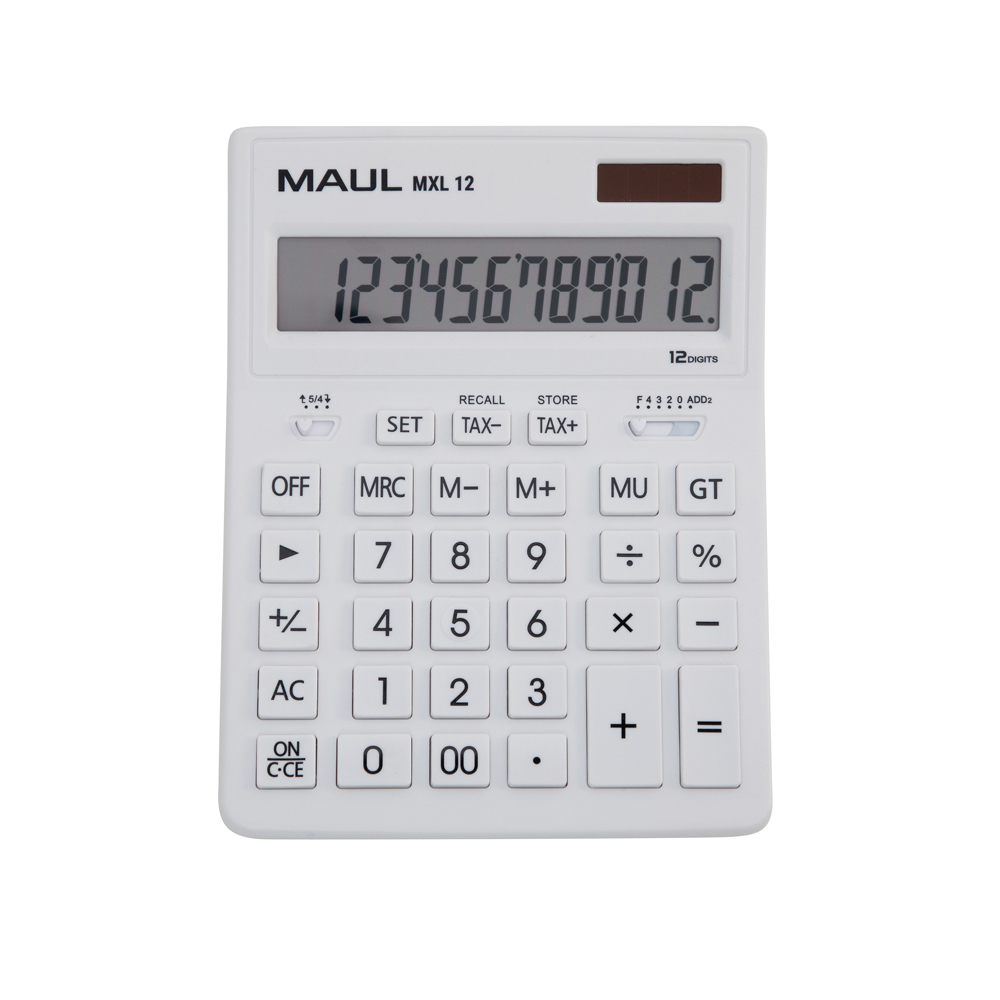 MAUL Taschenrechner MXL 12 weiß
