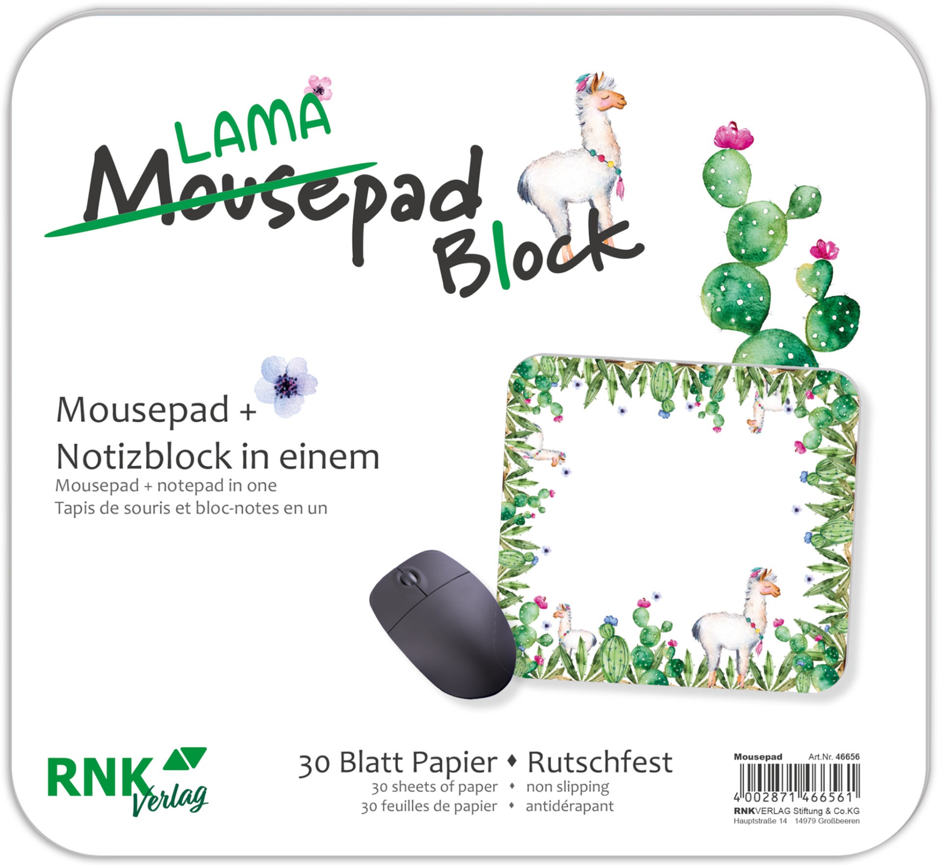 Mousepad Block Lama 30 Blatt