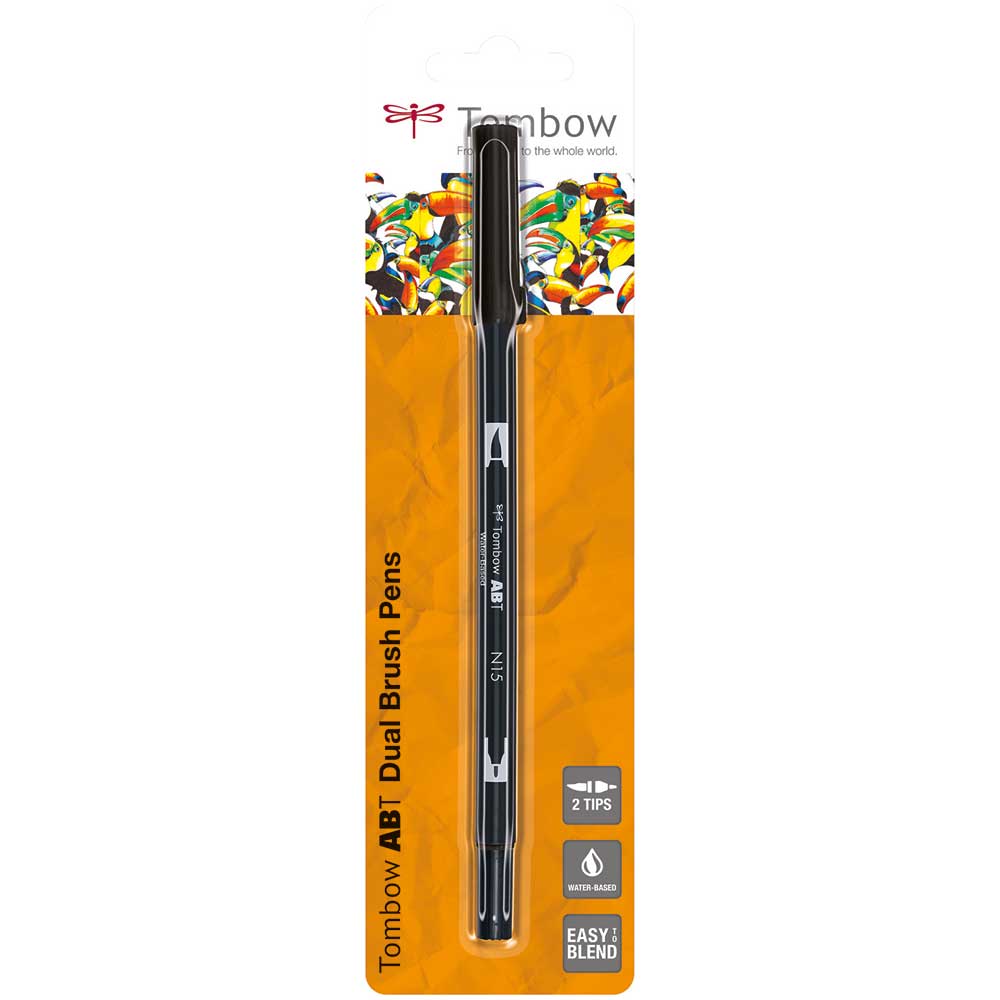 Pentel Brush Sign Stift 10er Set – Zwei Spitzen (breit/fein), Korallenrosa, Wasserbasierte Mischbare Tinte