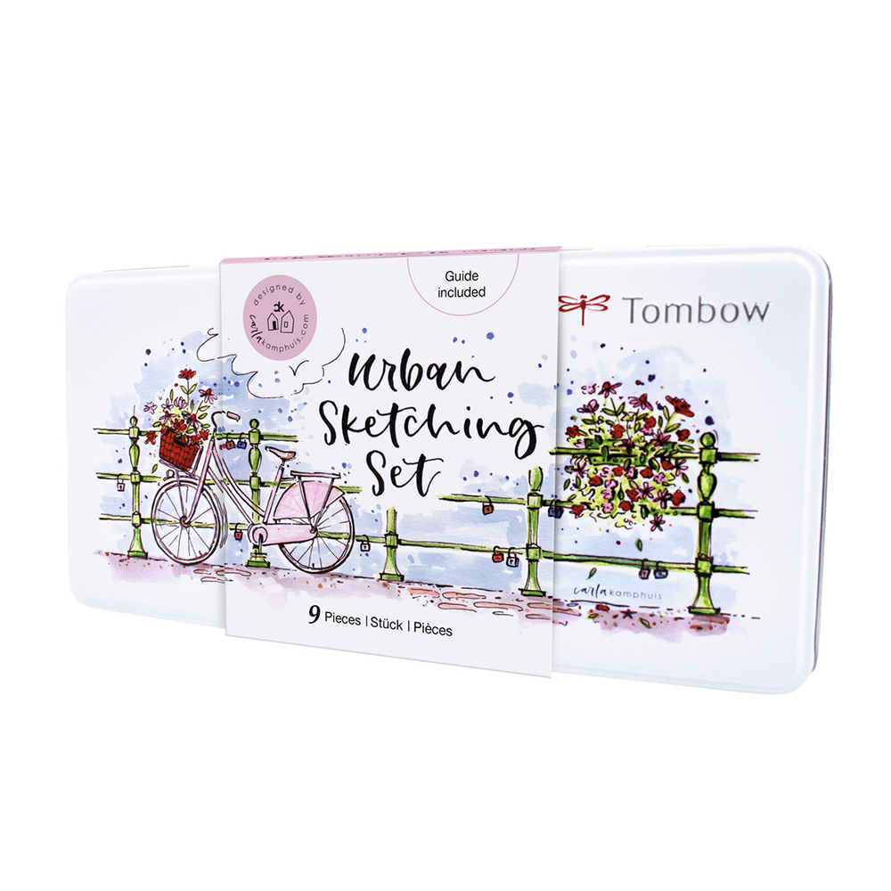 TOMBOW Urban Sketching-Set 9-teilig mehrfarbig