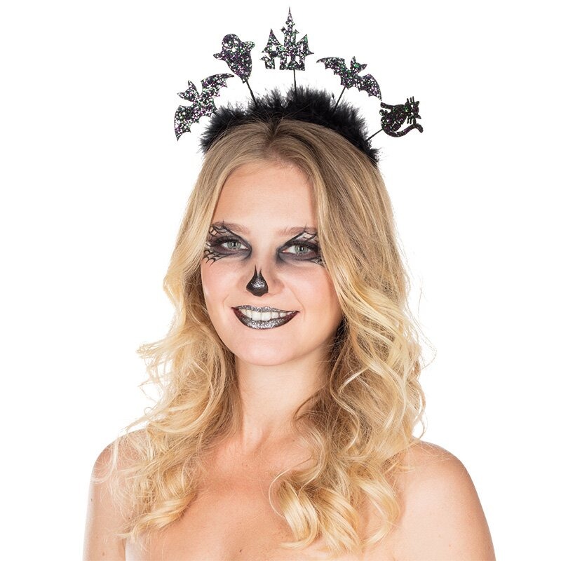 Haarreifen Glitzer Halloween