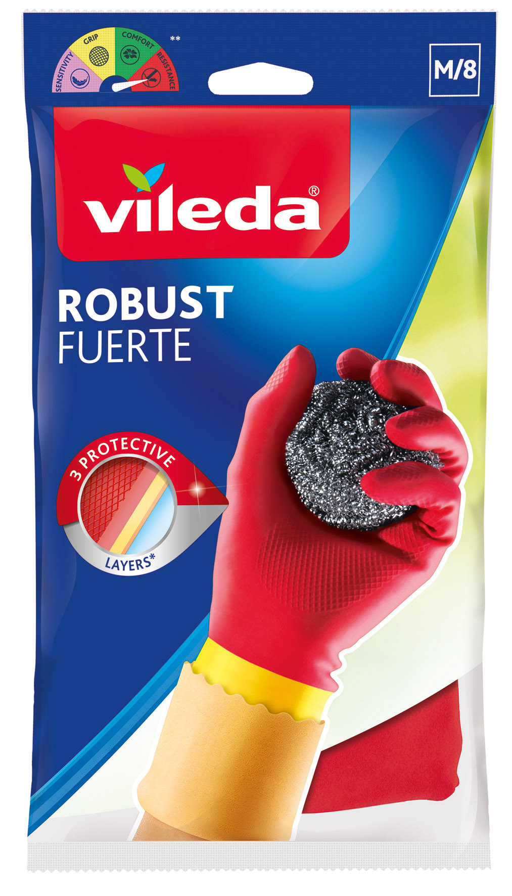 VILEDA Haushaltshandschuhe Robust Größe M