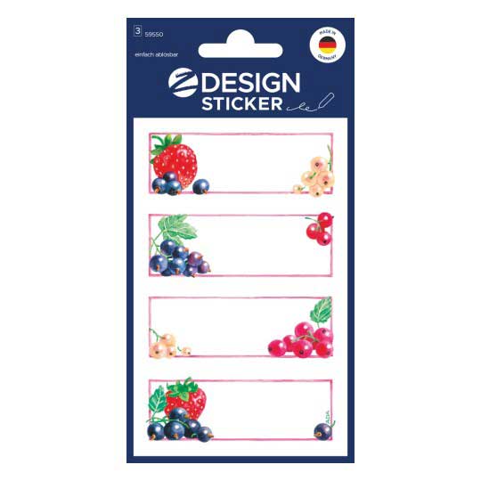 AVERY Zweckform Haushaltsetiketten 3 Bögen bunt