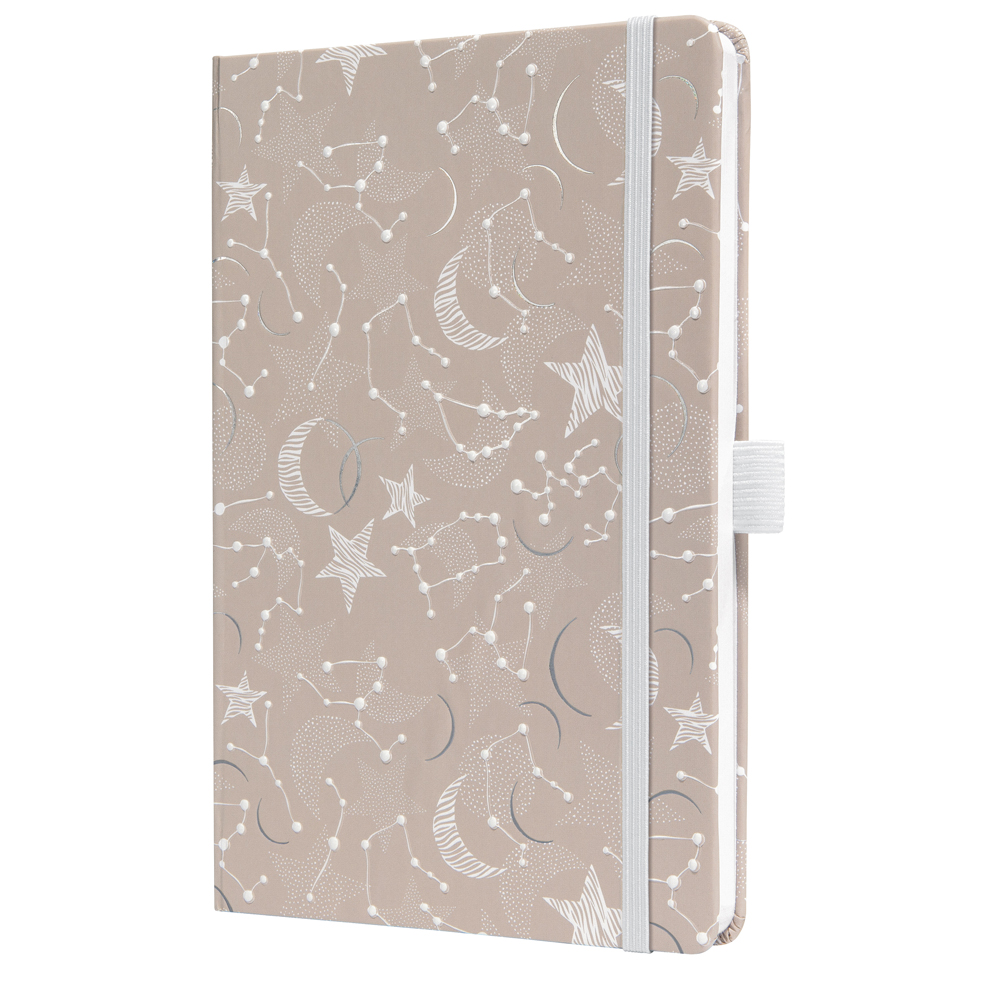 SIGEL Wochenkalender Jolie A5 Cosmic Fantasy Beige 2025