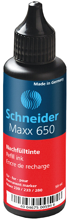 SCHNEIDER Nachfülltusche Maxx 650 50 ml rot