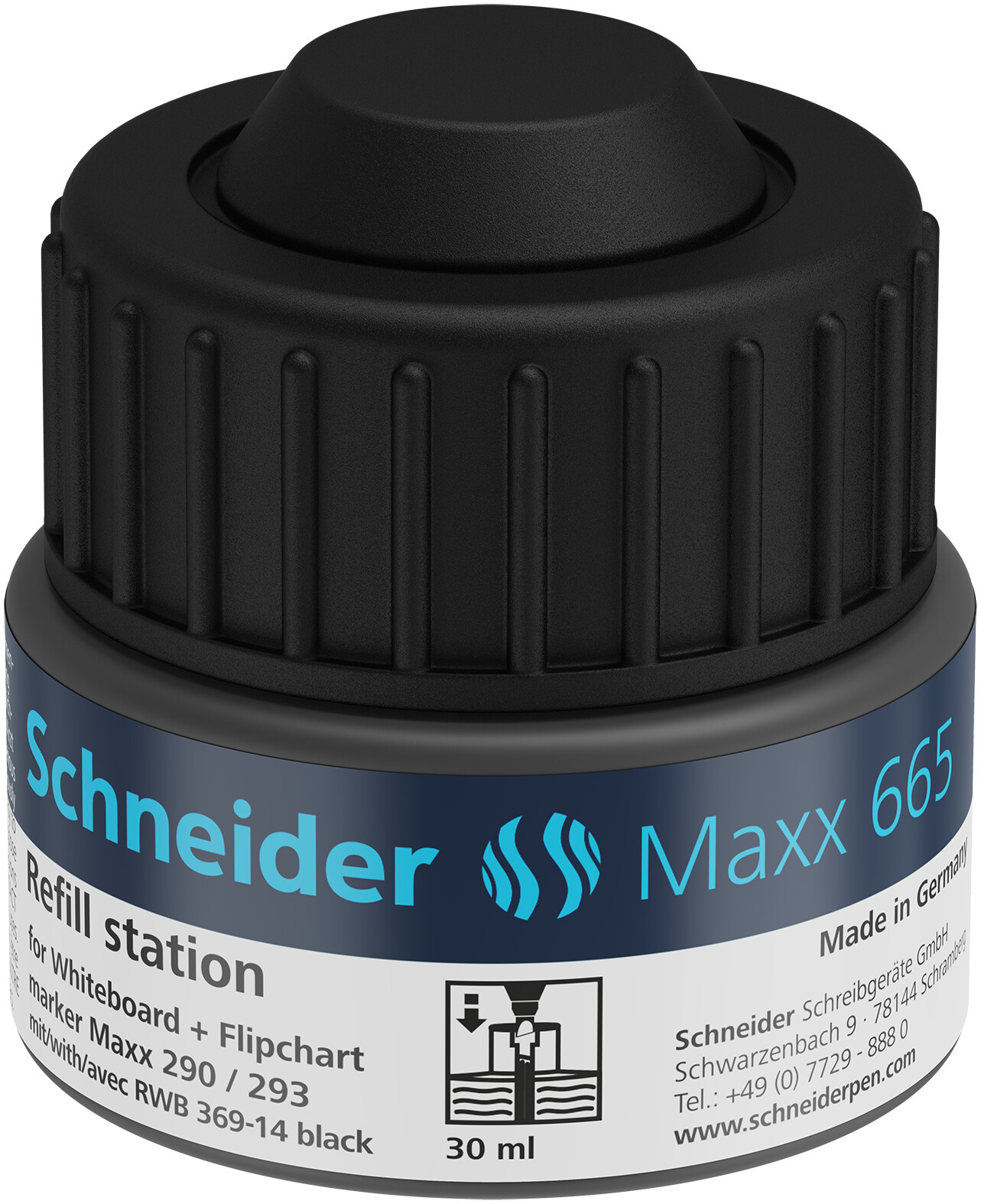 SCHNEIDER Refillstation Maxx 665 30 ml schwarz