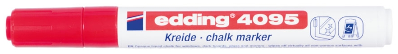 EDDING Kreidemarker 4095 (Window Marker) Rundspitze 2-3 mm rot 