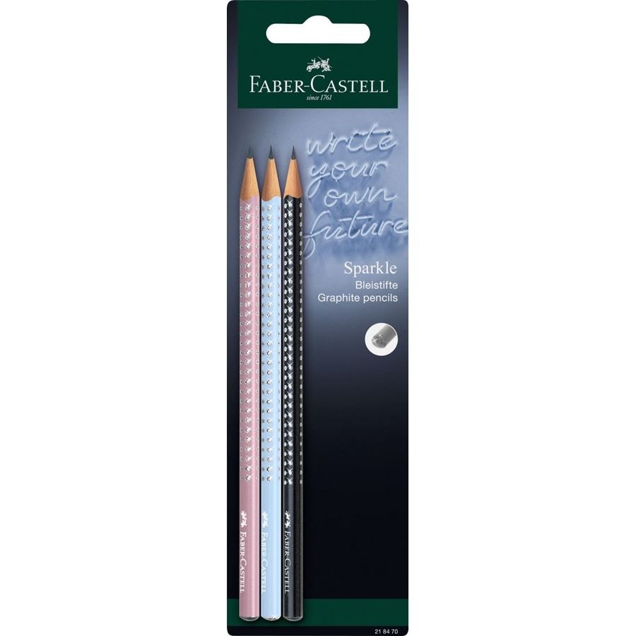 FABER-CASTELL Bleistift-Set Sparkle New Harmony 3 Stück