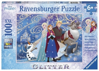 Disney Frozen - Die Eiskönigin: Puzzle mit Glitzereffekt, Glitzernder Schnee 