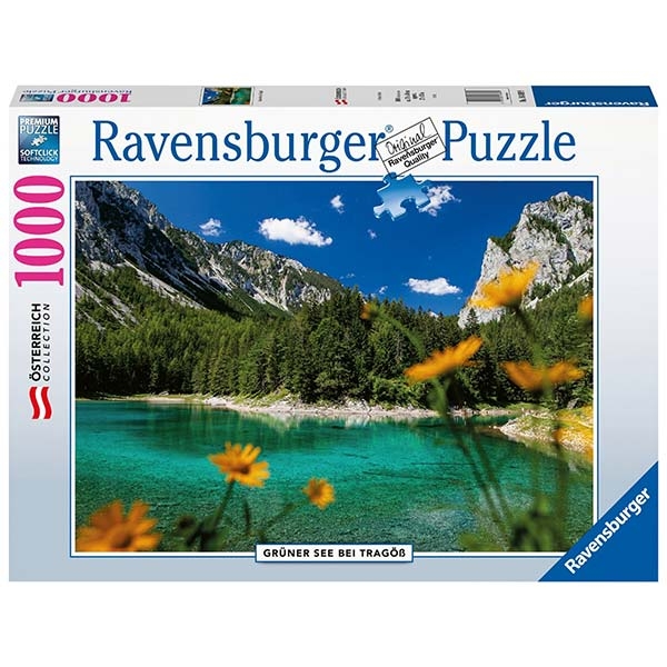 RAVENSBURGER Puzzle Grüner See bei Tragöß 1000 Teile bunt