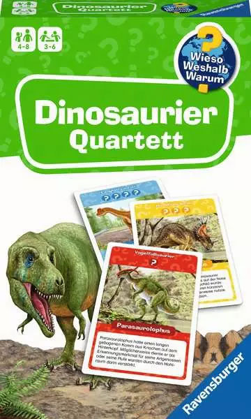 RAVENSBURGER Quartett Dinosaurier Wieso? Weshalb? Warum?