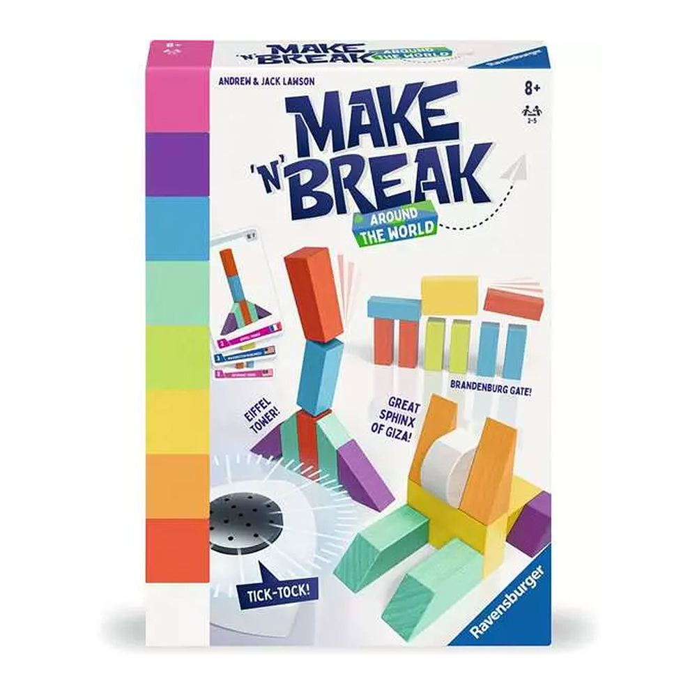 RAVENSBURGER Geschicklichkeitsspiel Make 'n' Break - Around the World bunt