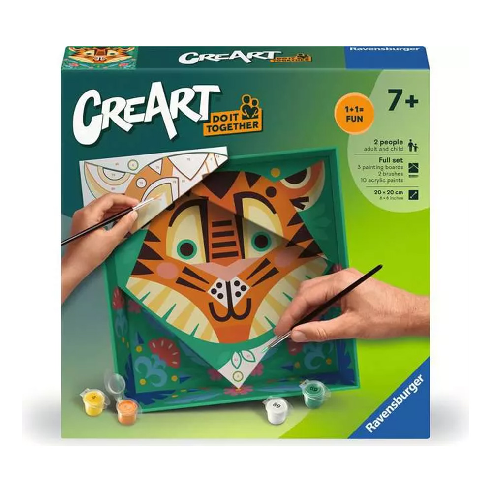 RAVENSBURGER CreArt Malen nach Zahlen Tiger