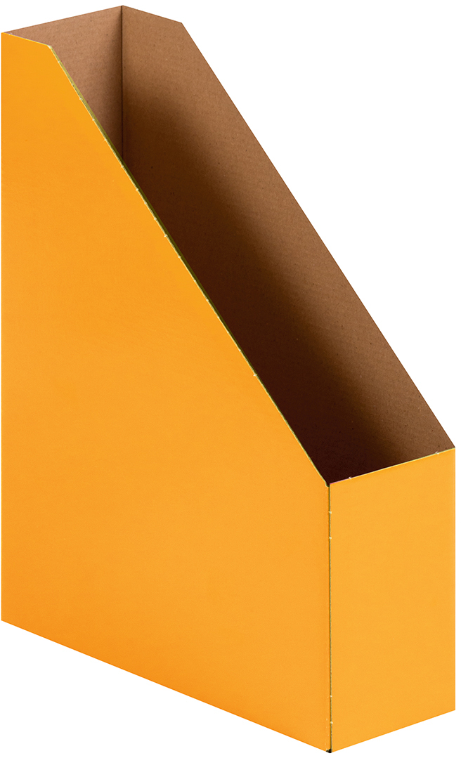 Stehsammler aus Karton A4 7 cm gelb
