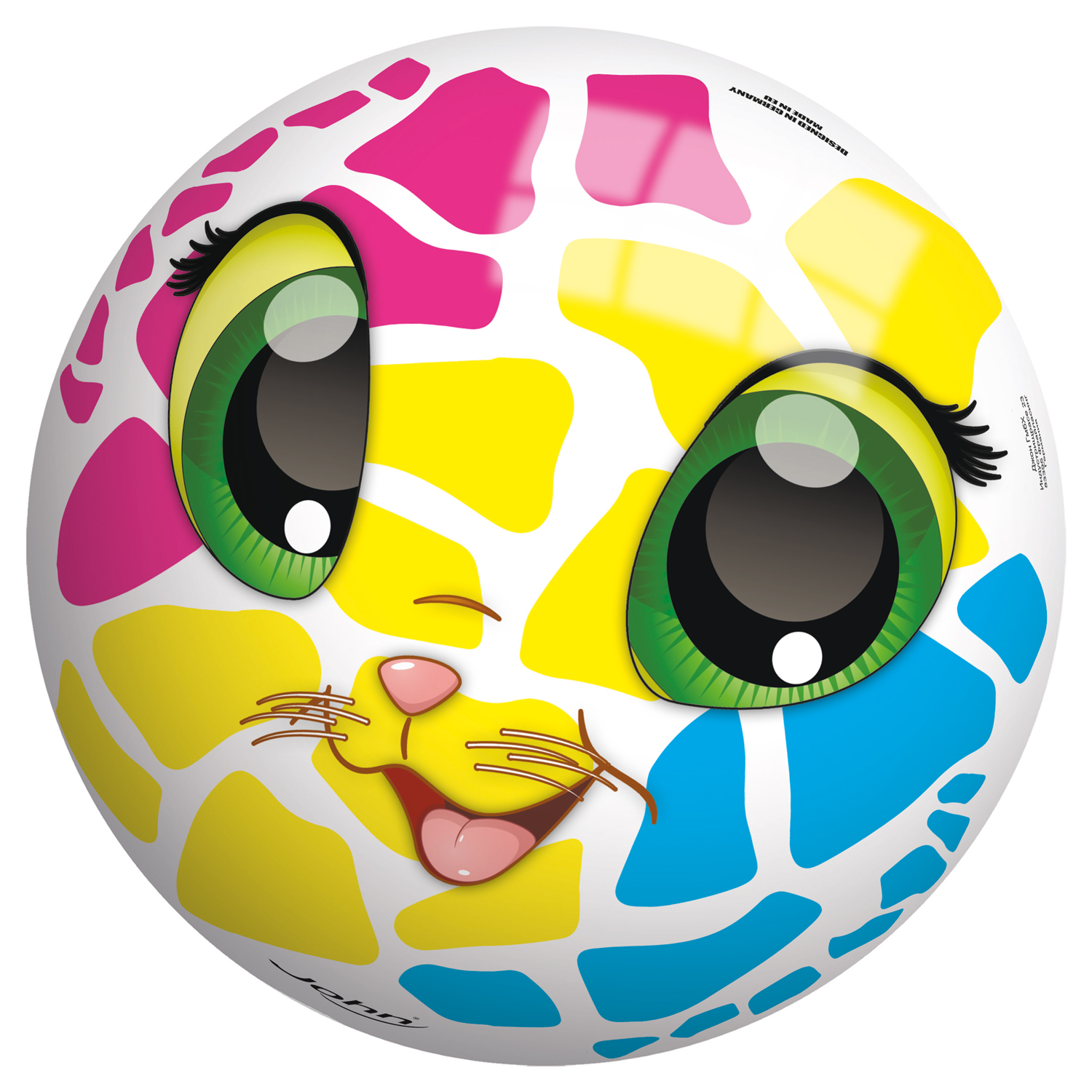 Spielball Cutie Pets Ø 23 cm bunt