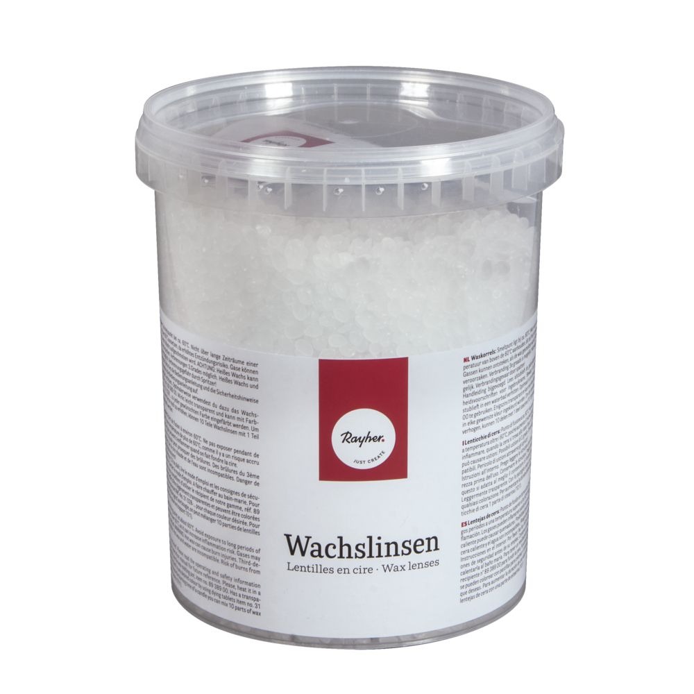 RAYHER Wachslinsen 800 g weiß