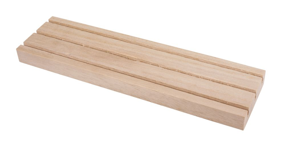 RAYHER Holz-Setzleiste mit 3 Rillen 18 x 5 cm natur