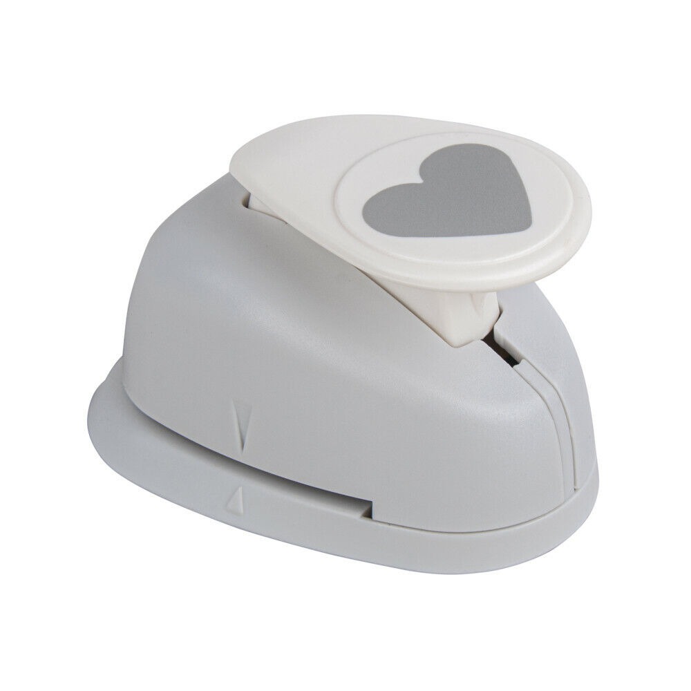 RAYHER Motivstanzer Herz Ø 2,54 cm weiß